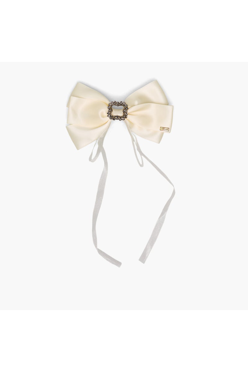 LIFESTYLE Metal Barrette Bow Hair Clip - Image 1